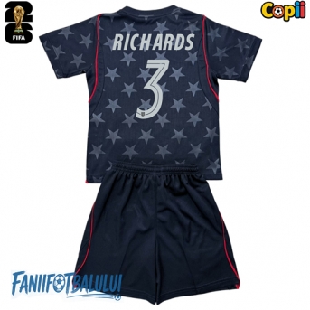Statele Unite Chris Richards #3 Echipament de Fotbal Replică Mondial 2026 Copii Deplasare (+ Șorturi)